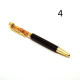 Pen with Metal Elements and Baltic Amber (Set of 10 pcs)