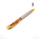 Pen with Metal Elements and Baltic Amber (Set of 10 pcs)