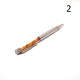 Pen with Metal Elements and Baltic Amber (Set of 10 pcs)