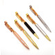 Pen with Metal Elements and Baltic Amber (Set of 10 pcs)