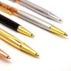 Pen with Metal Elements and Baltic Amber (Set of 10 pcs)