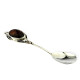 Exclusive Sterling Silver (925) Spoon with Natural Baltic Amber
