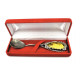 Exclusive Sterling Silver (925) Souvenir Spoon with Large Baltic Amber 