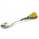 Exclusive Sterling Silver (925) Spoon with Baltic Amber in a Gift Box.