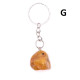 Keychain with polished amber