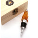 Bottle Stopper With Natural Batter Baltic Amber Pieces 