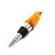 Bottle Stopper With Natural Batter Baltic Amber Pieces 
