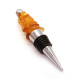 Bottle Stopper With Natural Batter Baltic Amber Pieces 
