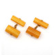 Vintage Russian Soviet Union Egg Yolk Butterscotch Baltic Amber Cufflinks 100