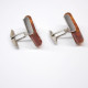 Genuine Vintage Russian Soviet Union Light Cognac Baltic Amber Cufflinks Sterling silver 875 hall mark