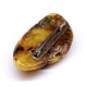 Antique Vintage USSR Period Butterscotch Baltic Amber Brooch 19
