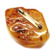 Antique Vintage USSR Period Butterscotch Baltic Amber Brooch / Pin 54