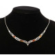 Vintage Sterling Silver Honey Baltic Amber Necklace