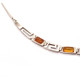 Vintage Sterling Silver Honey Baltic Amber Necklace