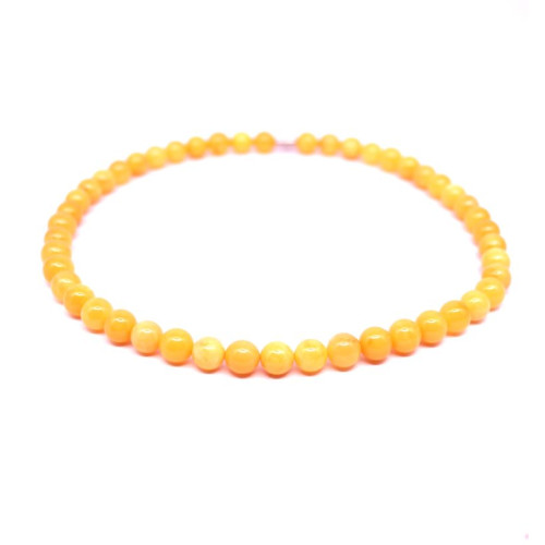 VINTAGE BALTIC AMBER BEADS NECKLACE BUTTERSCOTCH 19g