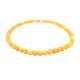 VINTAGE BALTIC AMBER BEADS NECKLACE BUTTERSCOTCH 19g