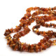 Antique Multi-color Polished Baltic Amber Necklace
