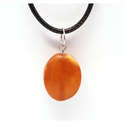 Antique USSR Egg Yolk Amber Pendant – Vintage Soviet Baltic Amber