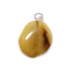 Vintage USSR Oval Shape Butterscotch Color Baltic Amber Pendant 