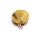 Vintage USSR Oval Shape Butterscotch Color Baltic Amber Pendant 