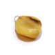 Vintage USSR Oval Shape Butterscotch Color Baltic Amber Pendant 
