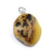 Vintage USSR Oval Shape Butterscotch Color Baltic Amber Pendant 