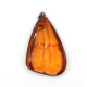 Antique Cognac Baltic Amber Pendant with Historic