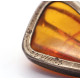 Antique Cognac Baltic Amber Pendant with Historic