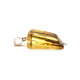 Antique Amber Pendant with Silver Accent 