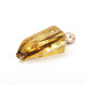 Antique Amber Pendant with Silver Accent 