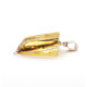 Antique Amber Pendant with Silver Accent 
