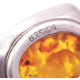 Antique Silver Pendant with Polished Cognac Baltic Amber