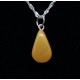 Small Tire Drop Shape Vintage Butterscotch Color Baltic Amber Pendant 51