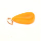 Small Tire Drop Shape Vintage Butterscotch Color Baltic Amber Pendant 51