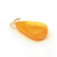 Small Tire Drop Shape Vintage Butterscotch Color Baltic Amber Pendant 51