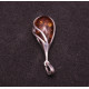Antique Silver Teardrop Pendant with Cognac Baltic Amber