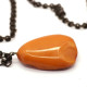 Genuine Vintage Russia 1970's Butterscotch Color Baltic Amber Pendant 73
