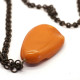 Genuine Vintage Russia 1970's Butterscotch Color Baltic Amber Pendant 73