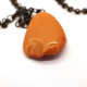 Genuine Vintage Russia 1970's Butterscotch Color Baltic Amber Pendant 73
