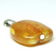 Small Vintage Drop shape Butterscotch Color Baltic Amber Pendant 83