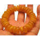 Vintage Polished Egg Yolk Baltic Amber Adult Elastic Bracelet 31 g
