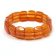 Antique Vintage EGG YOLK pieces Baltic amber stretch bracelet 13g