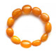 Vintage Polished Egg Yolk Baltic Amber Adult Elastic Bracelet 27g