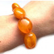 Vintage Polished Egg Yolk Baltic Amber Adult Elastic Bracelet 27g