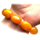 Vintage Polished Egg Yolk Pressed Baltic Amber Adult Elastic Bracelet 27g