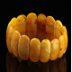 Anitique Vintage EGG YOLK pieces Baltic amber stretch bracelet