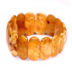 Anitique Vintage EGG YOLK pieces Baltic amber stretch bracelet