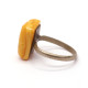 Soviet Era Vintage Ring with Egg Yolk Baltic Amber