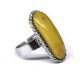 Soviet-era USSR Ring With Egg Yolk Color Amber size  