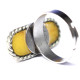 Soviet-era USSR Ring With Egg Yolk Color Amber size  